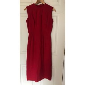 Vintage Linen Sheath Dress